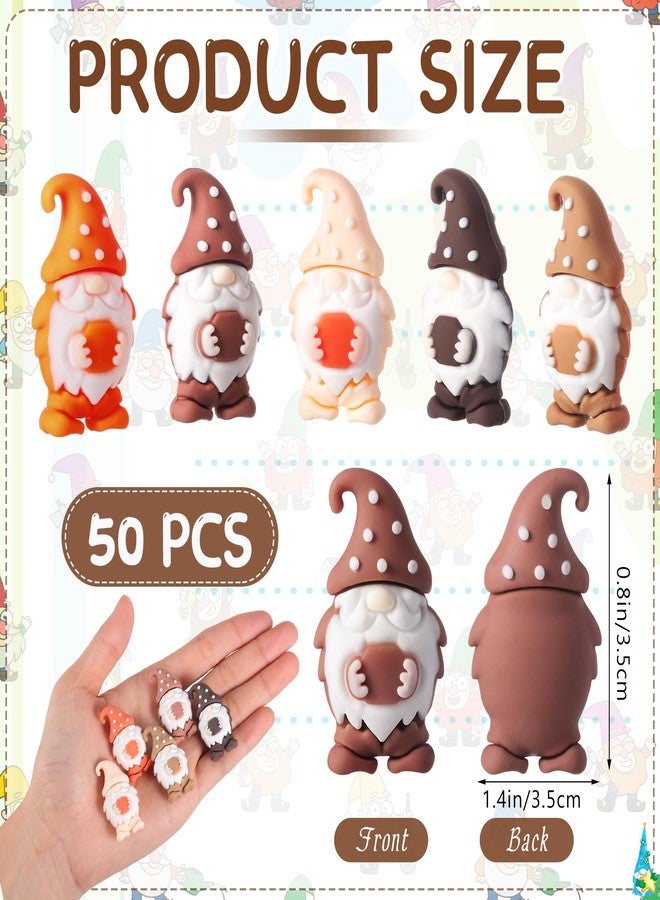 DoubleFill مجموعة دبل فيل ٥٠ قطعة من تماثيل أقزام القهوة الصغيرة لعيد الميلاد، تماثيل صغيرة، تماثيل جنية صغيرة، تماثيل مصغرة لبار القهوة، زينة، هدايا للعبة الاختباء، هدايا للطاولة والرف، إكسسوارات للحفلات - Image 2